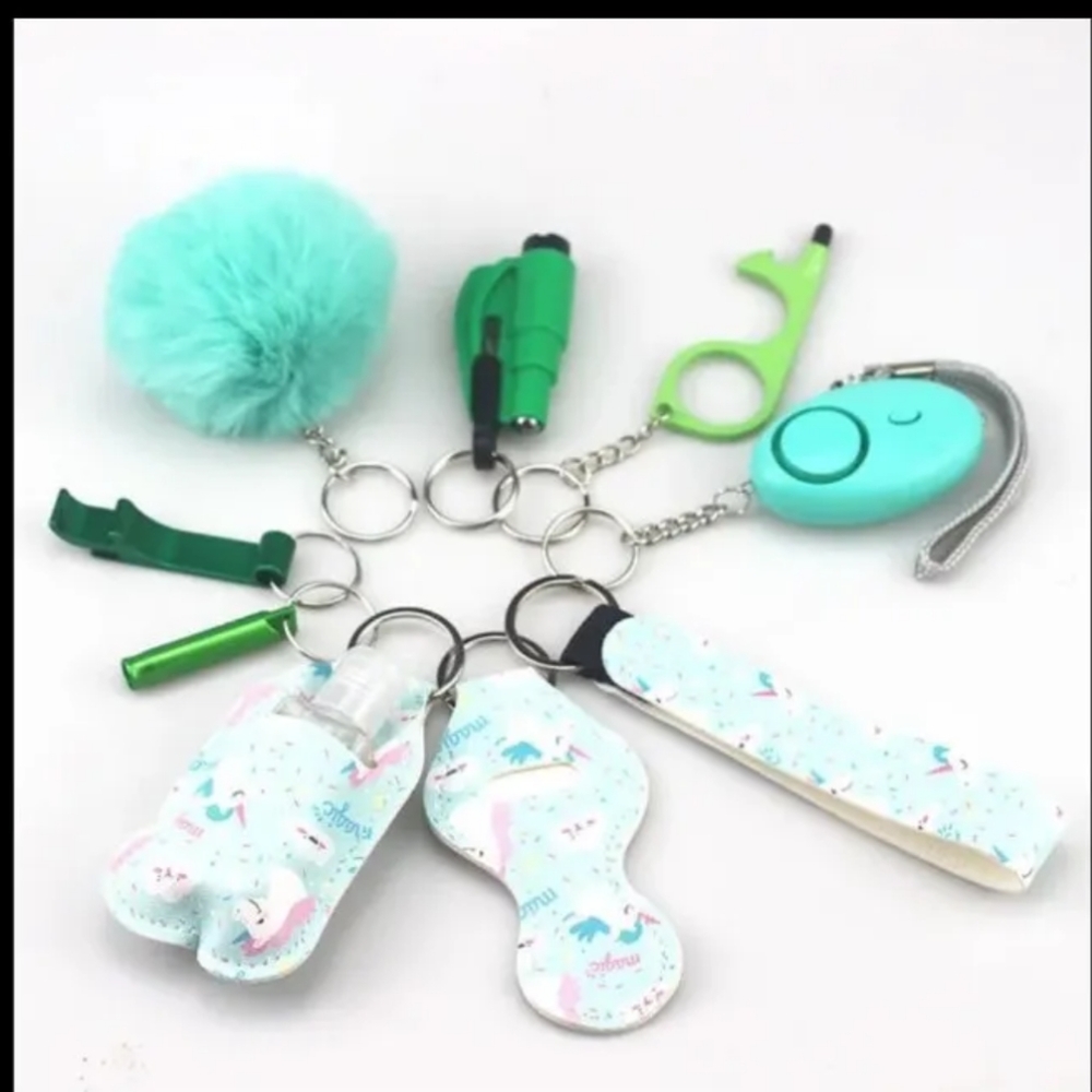 Unicorn safety keychain